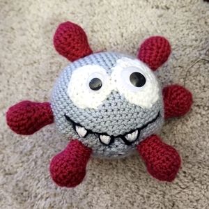 Handcrafted amigurumi covid